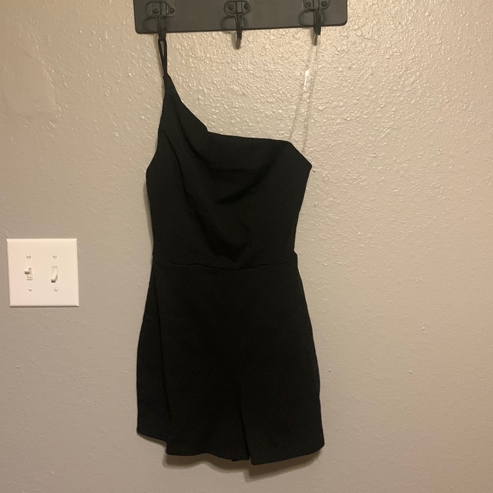 Black shorts romper